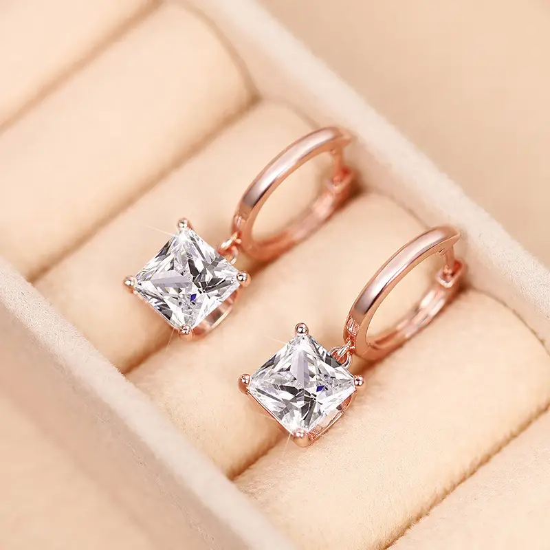 Luxury Four-Claw Zircon Earrings for Women — feature 9