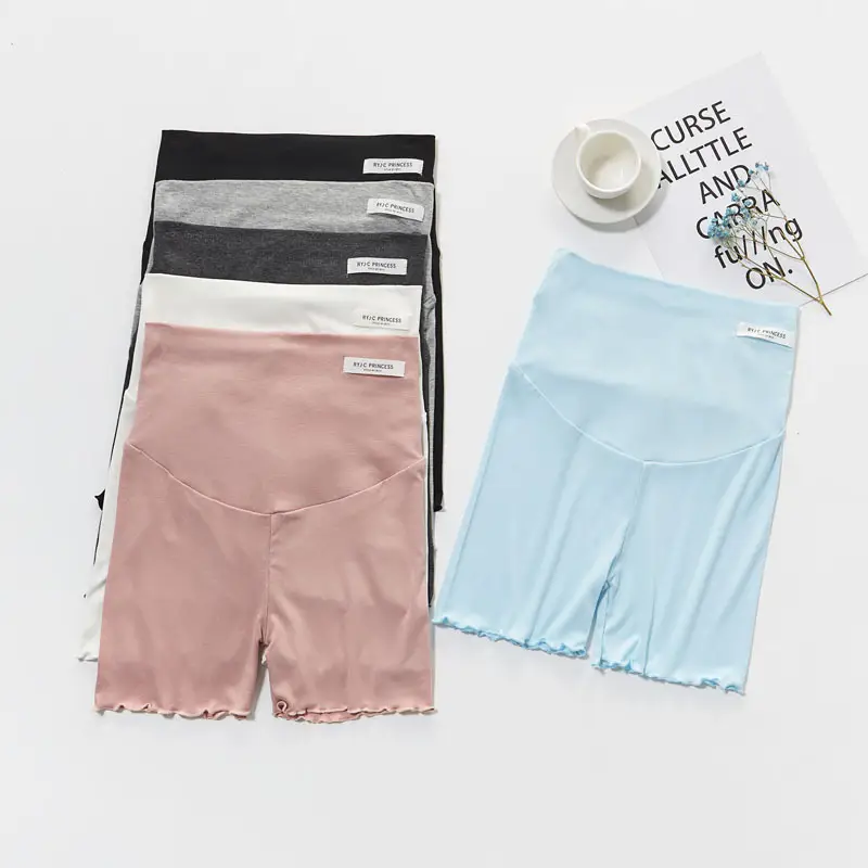 Pregnant Women's Safety Pants Summer Anti-Dusk Pregnant Modal Shorts Outerwear Loose Belly-supporting Leggings Trendy Mom — feature 11