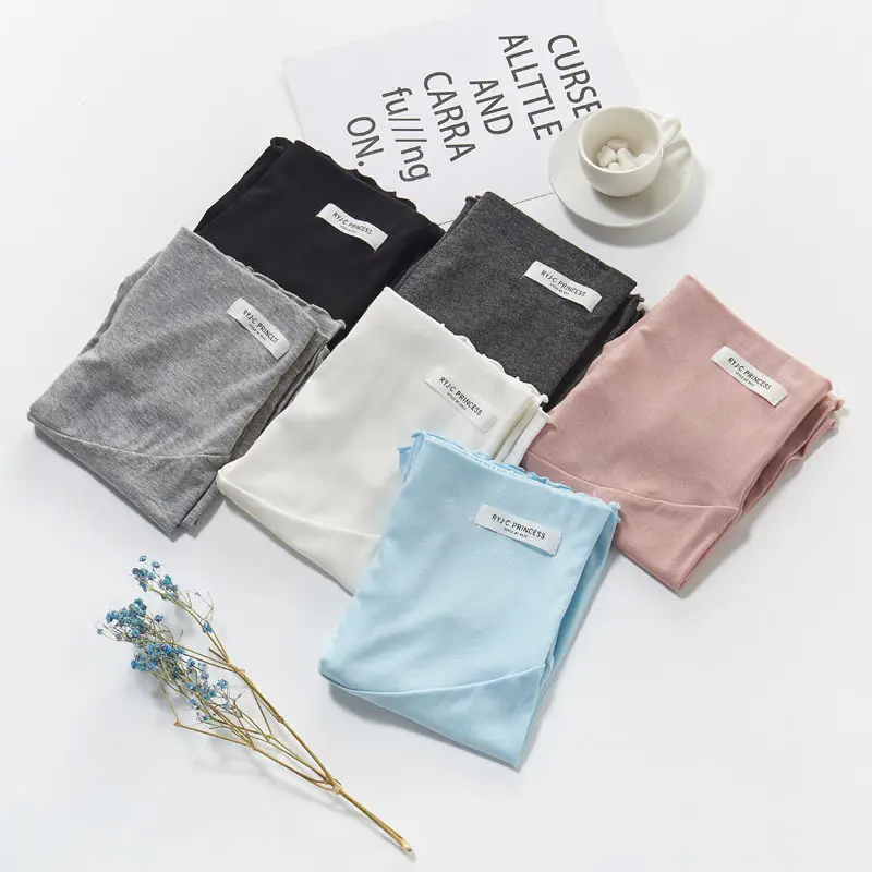 Pregnant Women's Safety Pants Summer Anti-Dusk Pregnant Modal Shorts Outerwear Loose Belly-supporting Leggings Trendy Mom — feature 18
