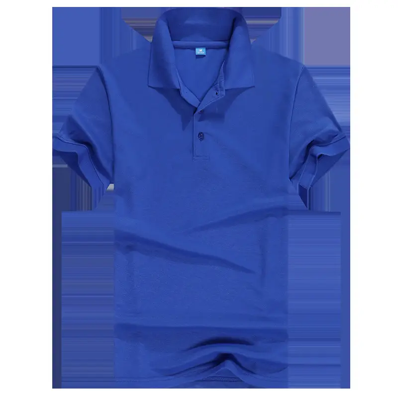 Men's Red Short-Sleeve Polo Shirt with Embroidery - Image 7