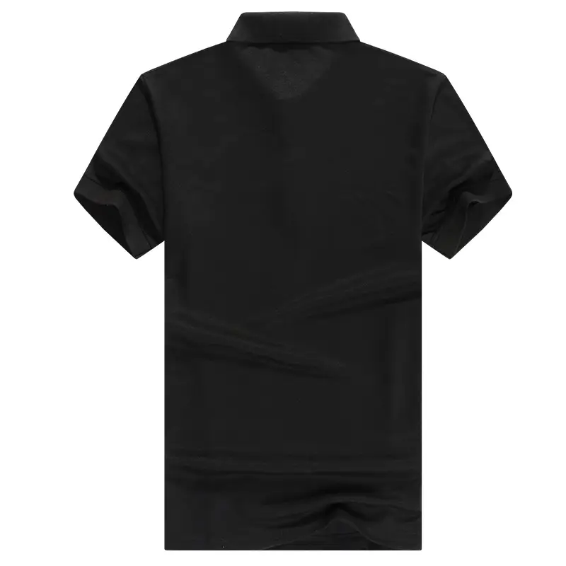 Men's Red Short-Sleeve Polo Shirt with Embroidery - Image 8
