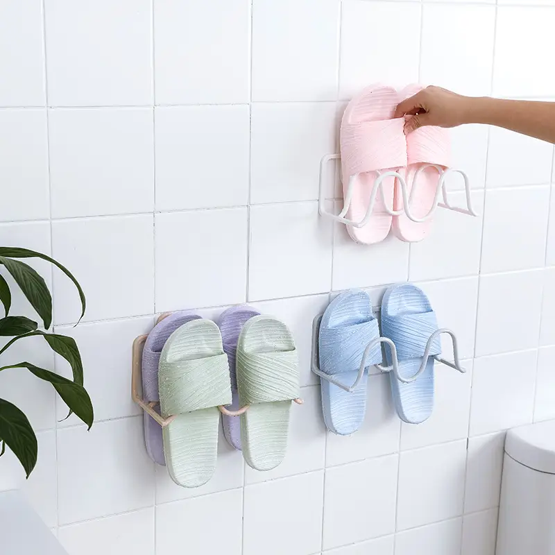 Wall-Mounted Shoe Rack for Bathroom Storage - Image 5