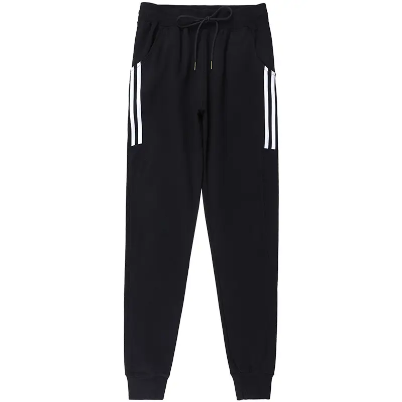 Women Black Elastic Waist Belted Cropped Pants