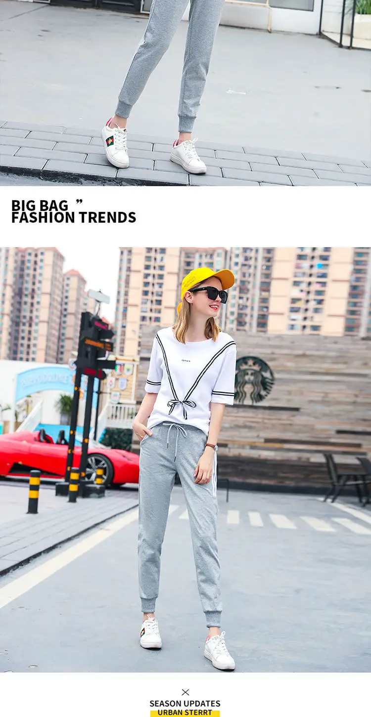 Women Black Elastic Waist Belted Cropped Pants — feature 11