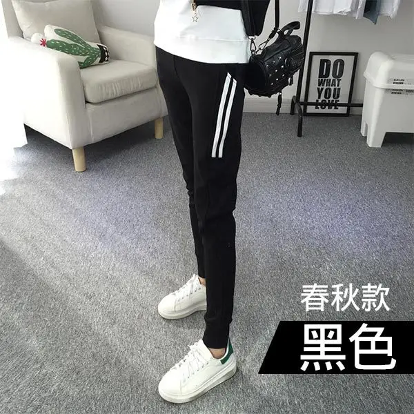 Women Black Elastic Waist Belted Cropped Pants
