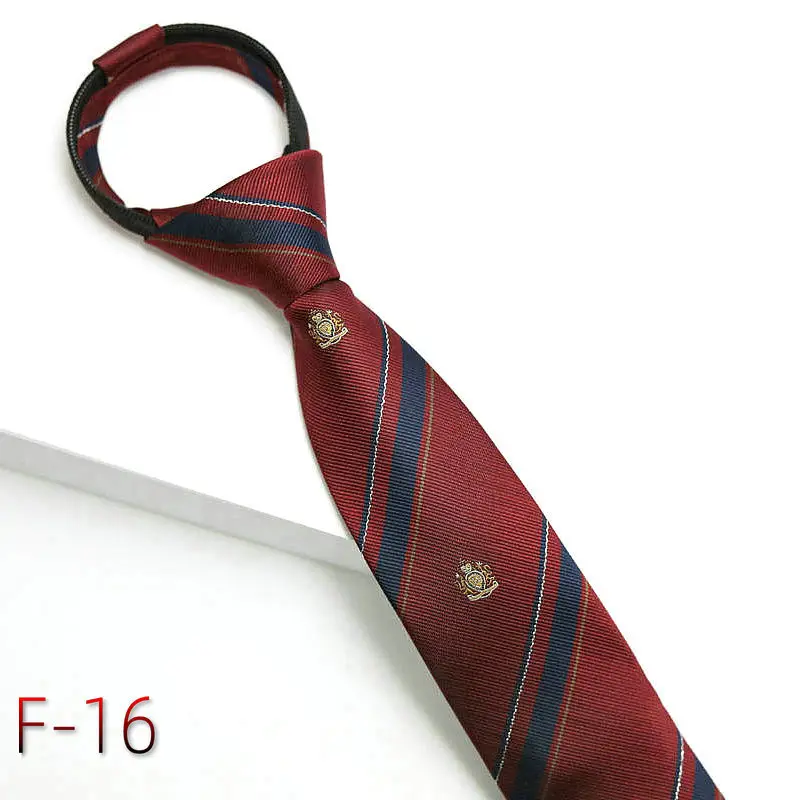 Maroon Striped Japanese Style Tie for Girls Kids