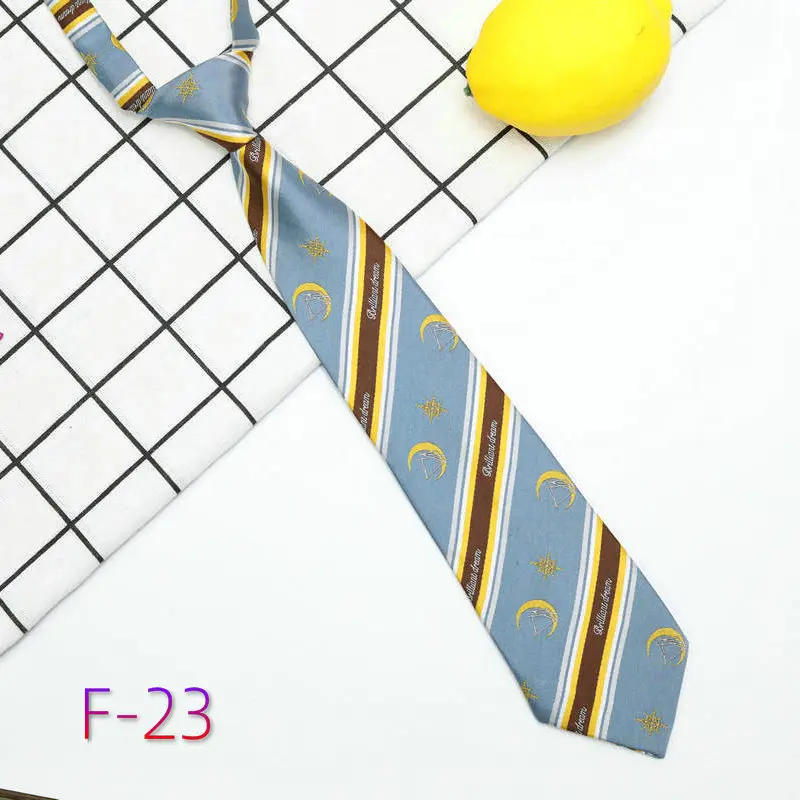 Maroon Striped Japanese Style Tie for Girls Kids