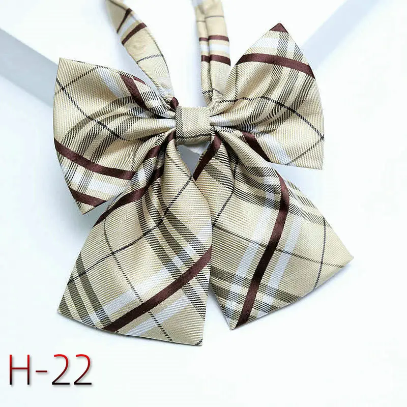 Maroon Striped Japanese Style Tie for Girls Kids
