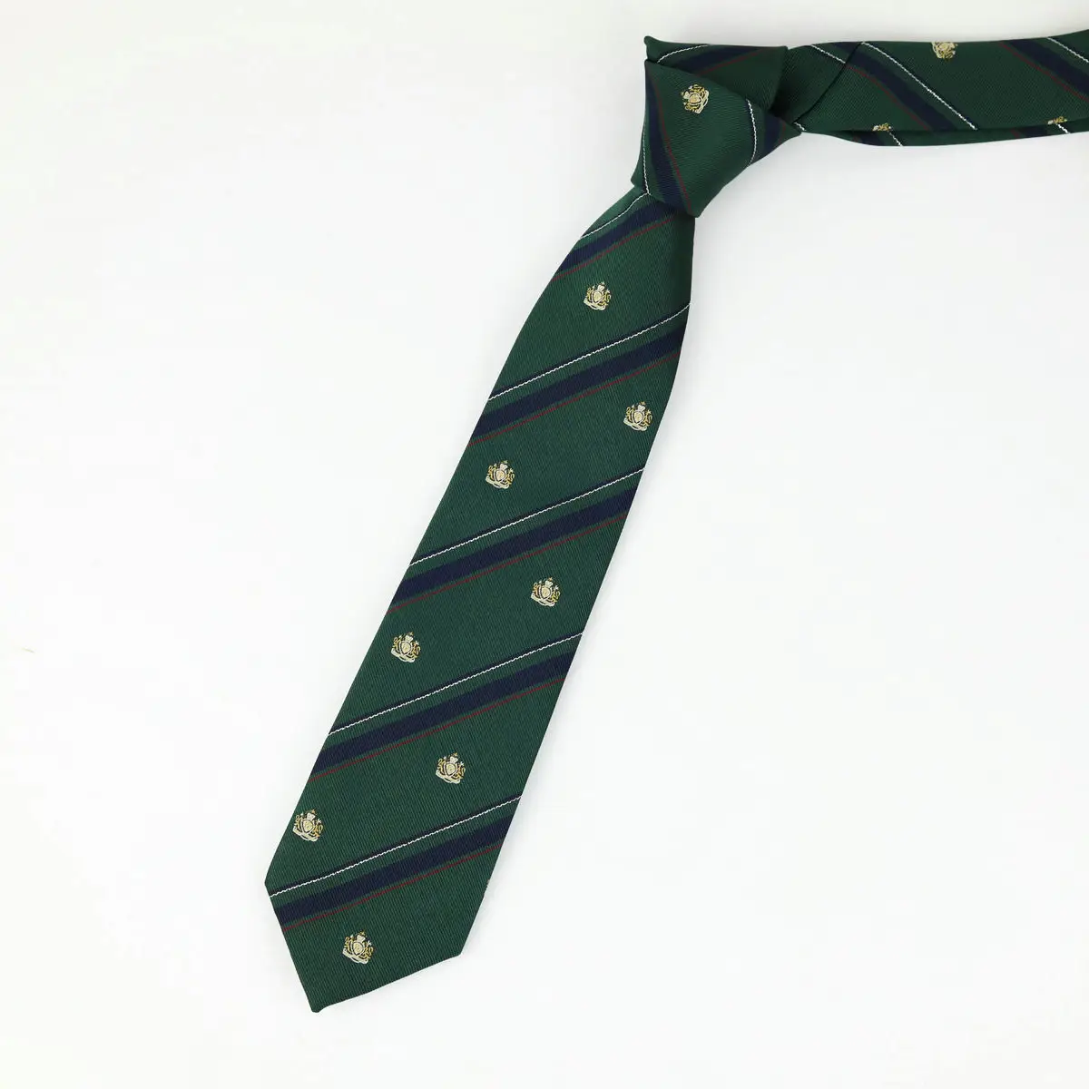 Maroon Striped Japanese Style Tie for Girls Kids