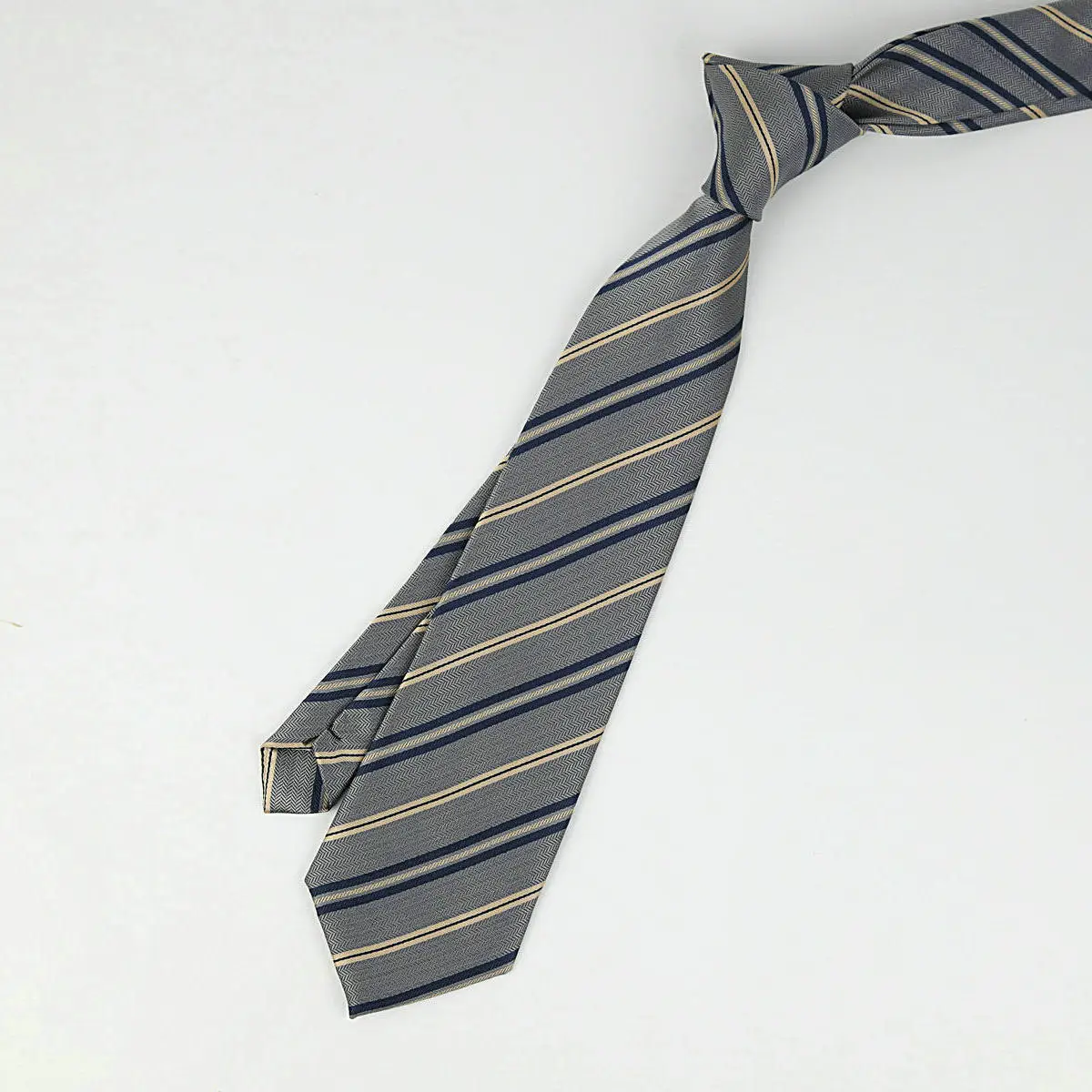 Maroon Striped Japanese Style Tie for Girls Kids