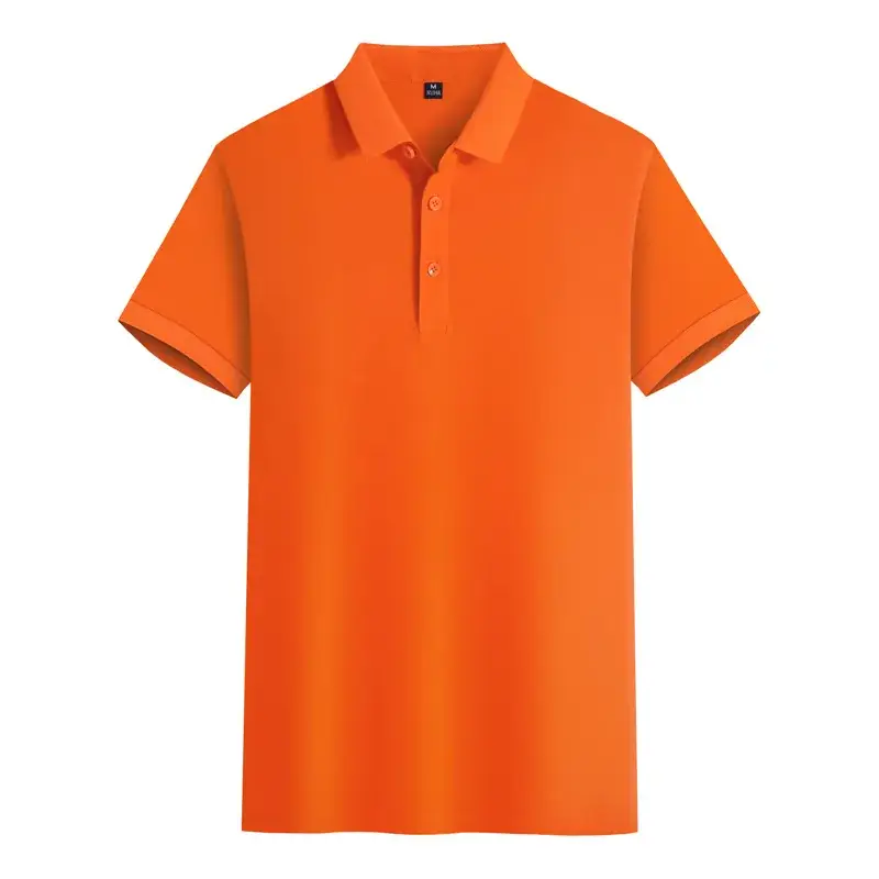 Light Blue Mercerized Cotton Polo Shirt with Embroidered Design - Image 11