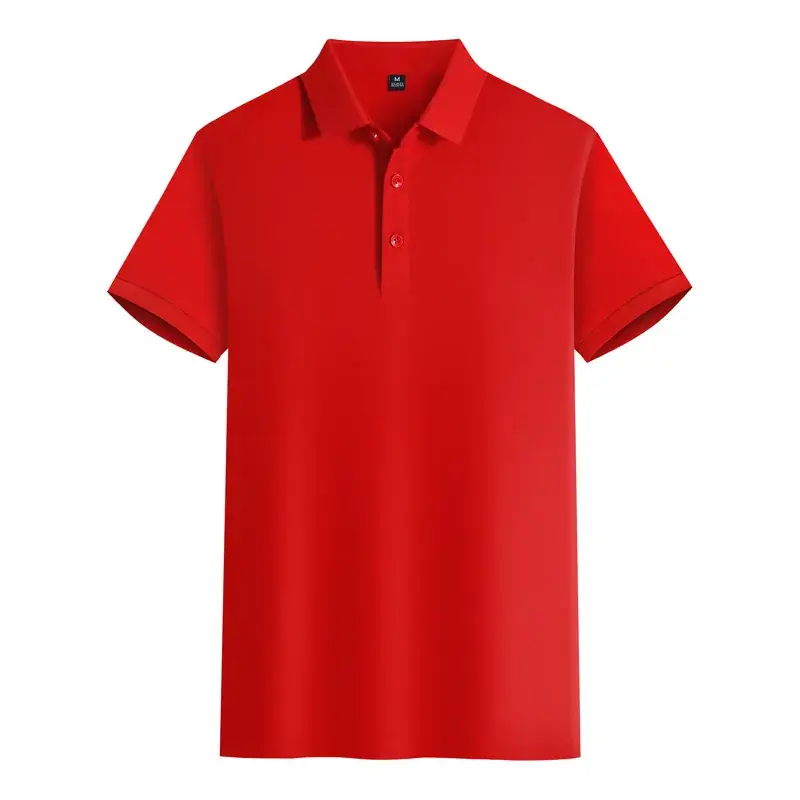 Light Blue Mercerized Cotton Polo Shirt with Embroidered Design - Image 2