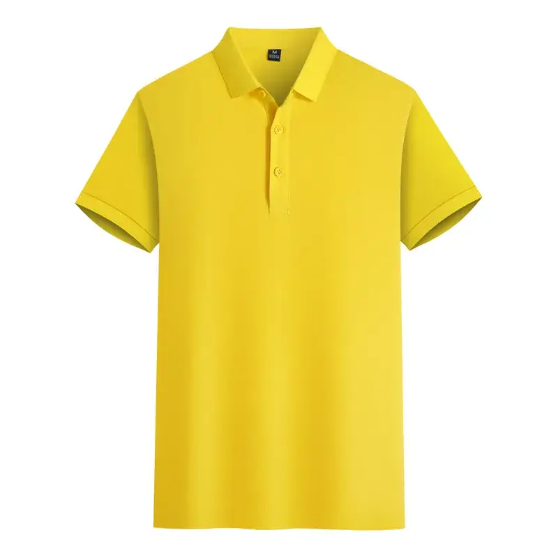 Light Blue Mercerized Cotton Polo Shirt with Embroidered Design - Image 3