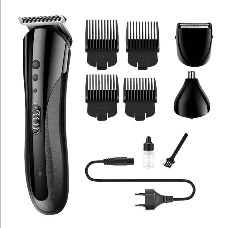 Three-in-One Hair Clipper with Red & Silver Design - Image 13