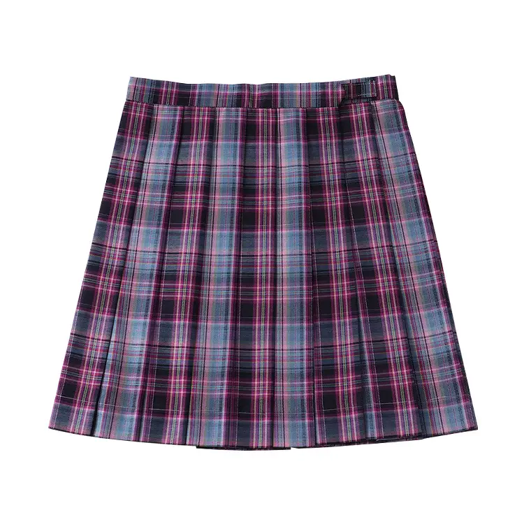 Japanese Style Plaid Skirt 48cm High Waist - Image 13
