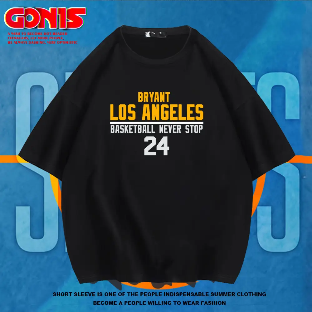 Men's Blue Kobe Basketball T-Shirt 24 - Image 7