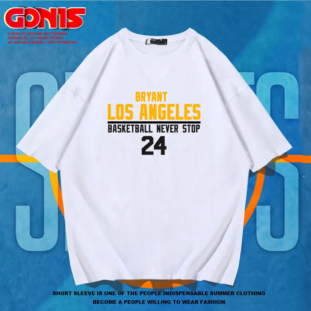 Men's Blue Kobe Basketball T-Shirt 24 - Image 8