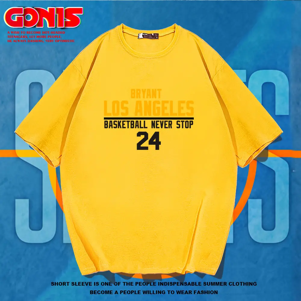 Men's Blue Kobe Basketball T-Shirt 24 - Image 9