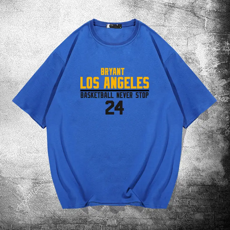 Men's Blue Kobe Basketball T-Shirt 24 - Image 11