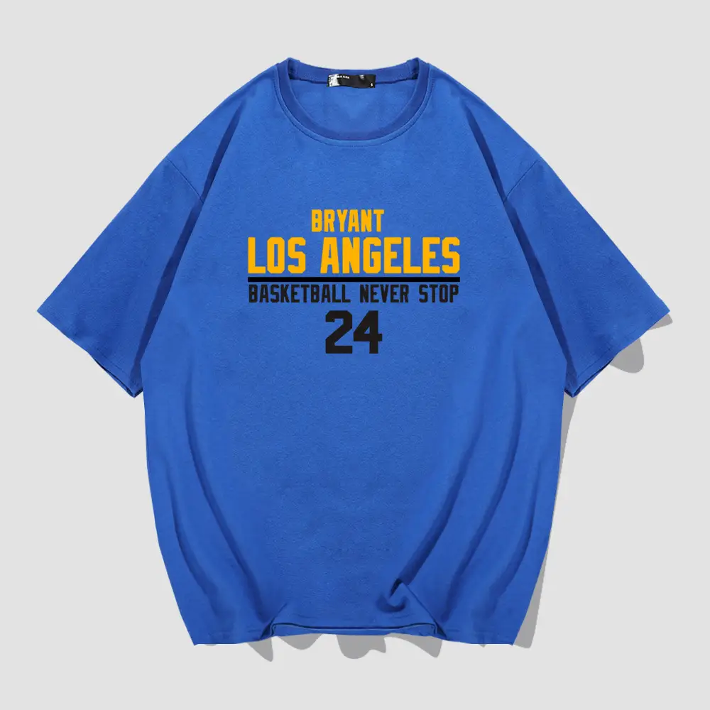 Men's Blue Kobe Basketball T-Shirt 24 - Image 5