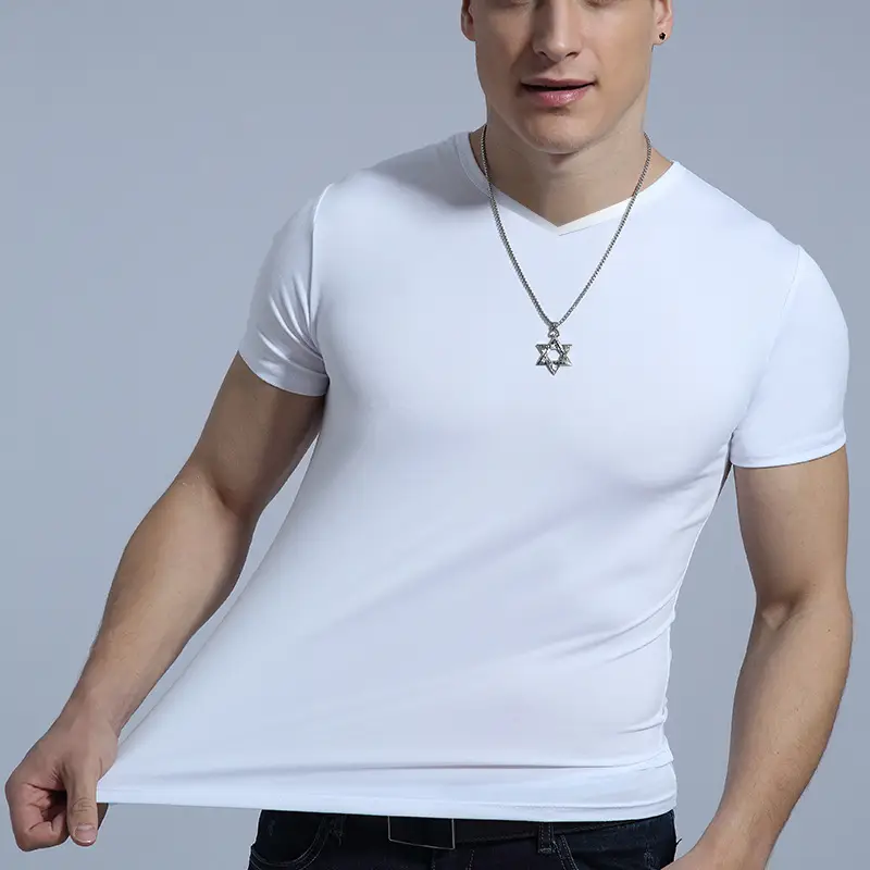 Men's Black Crop T-Shirt 2023 Short Sleeve - Image 7