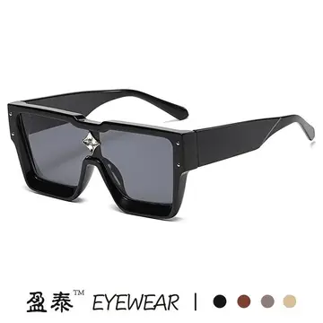 Pink渐变色大框太阳镜 Men's Frame Retro Toad Glasses — feature 7