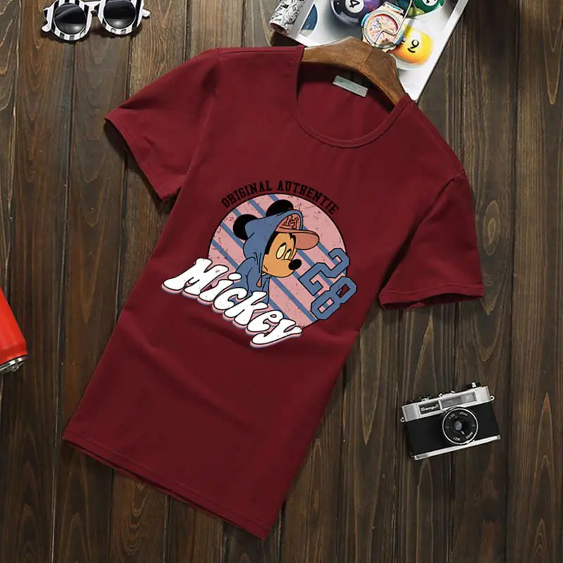 Navy Mickey Mouse Cotton T-Shirt with Graphic Print - Image 11