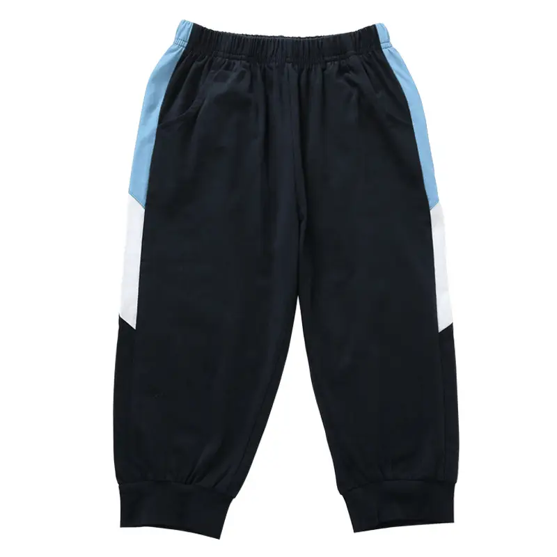 First Grade Kids Sports Suit White Blue Red Stripes