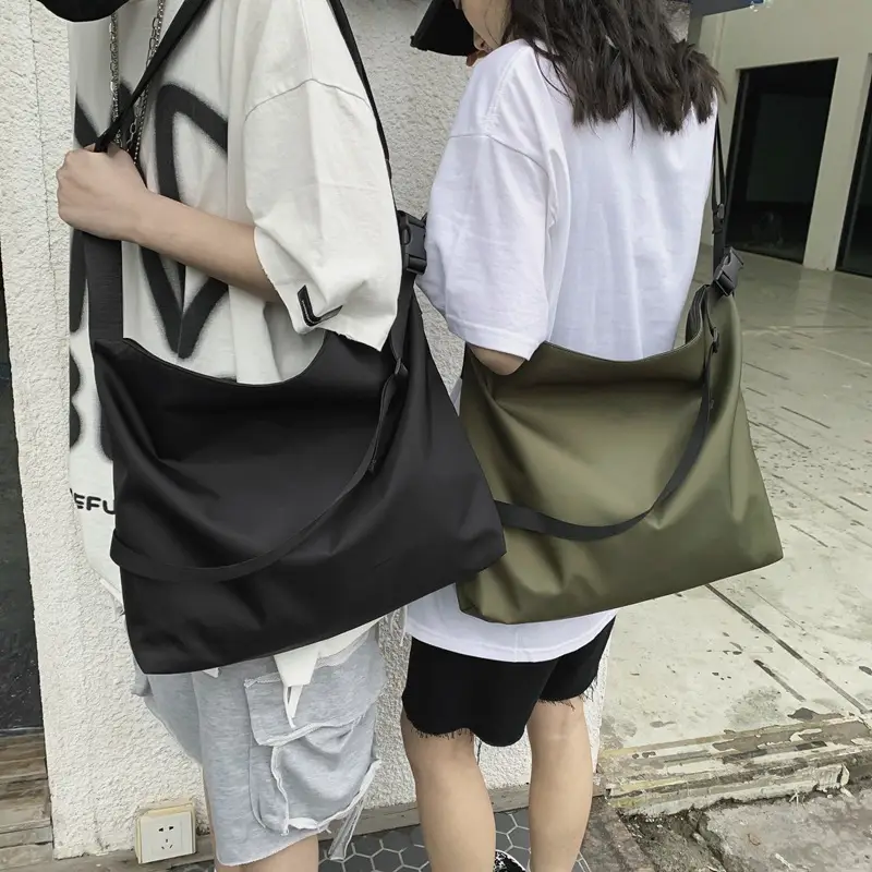 Large Capacity Japanese Style Satchel Bag Olive Green - Image 6