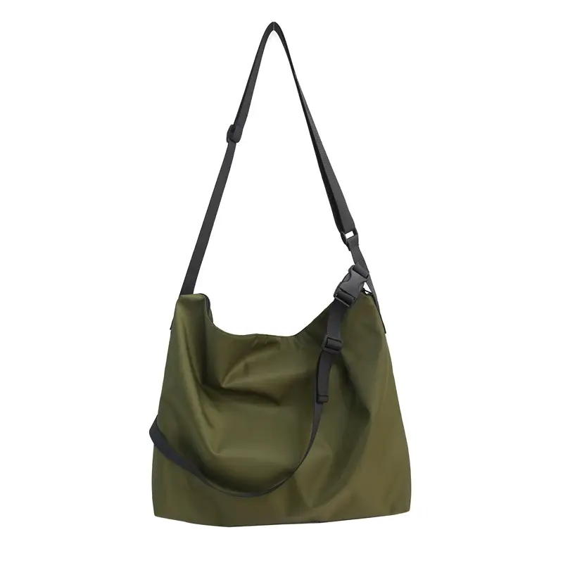 Large Capacity Japanese Style Satchel Bag Olive Green - Image 7