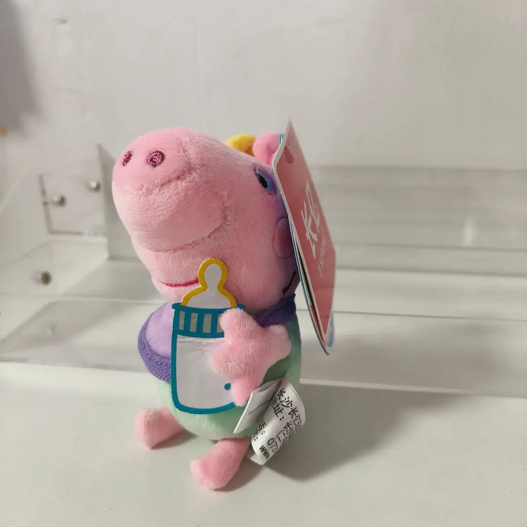 Authentic Peppa Pig Stuffed Toy Doll Family of Four Toddlers George Doll Rag Doll Pig Grandpa Grandma