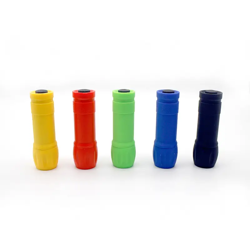 Outdoor LED Flashlight Yellow Dry Battery Portable - Image 12