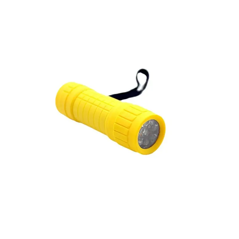 Outdoor LED Flashlight Yellow Dry Battery Portable - Image 15