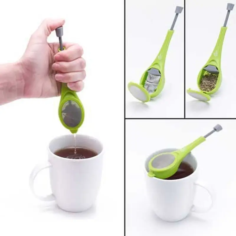 Green Chinese Tea Filter Handheld Maker - Image 3