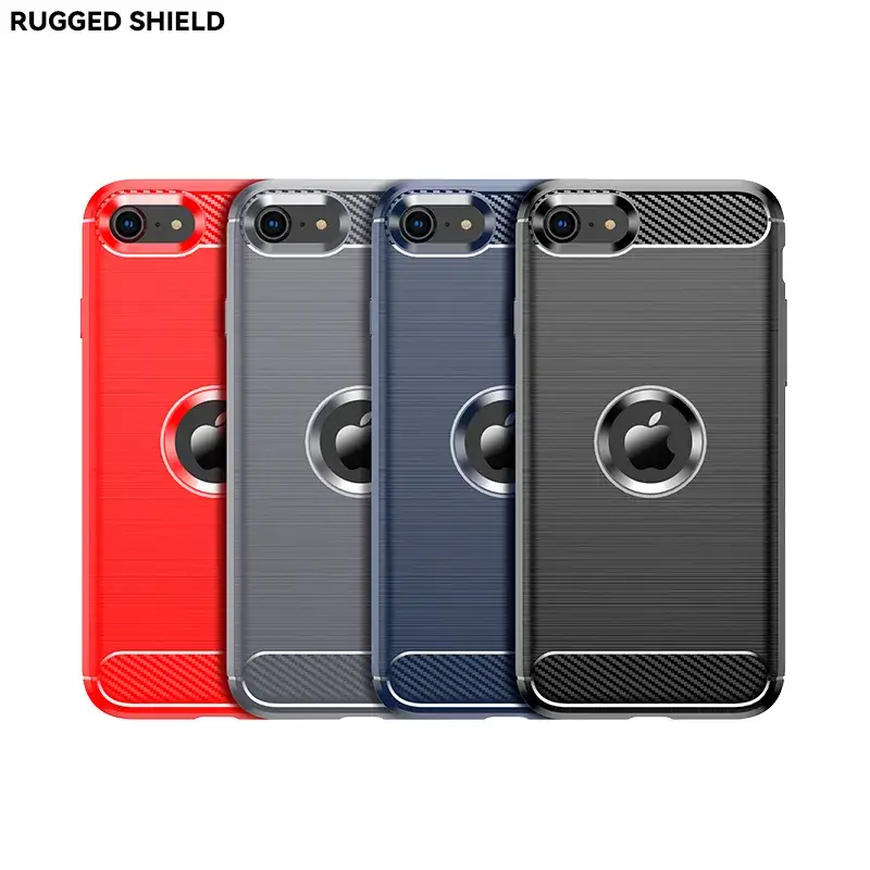 Apple iPhone Se2/Se3 Protective Case Brushed Carbon Fiber - Image 7