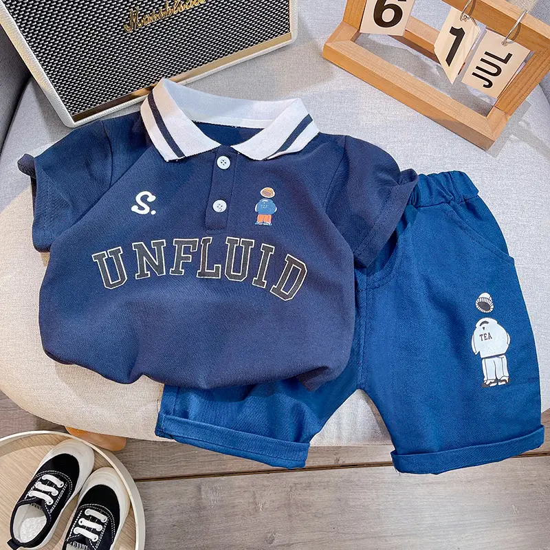 Boys Unfluid Polo Shorts Set 2025 Summer 1-3Y - Image 3