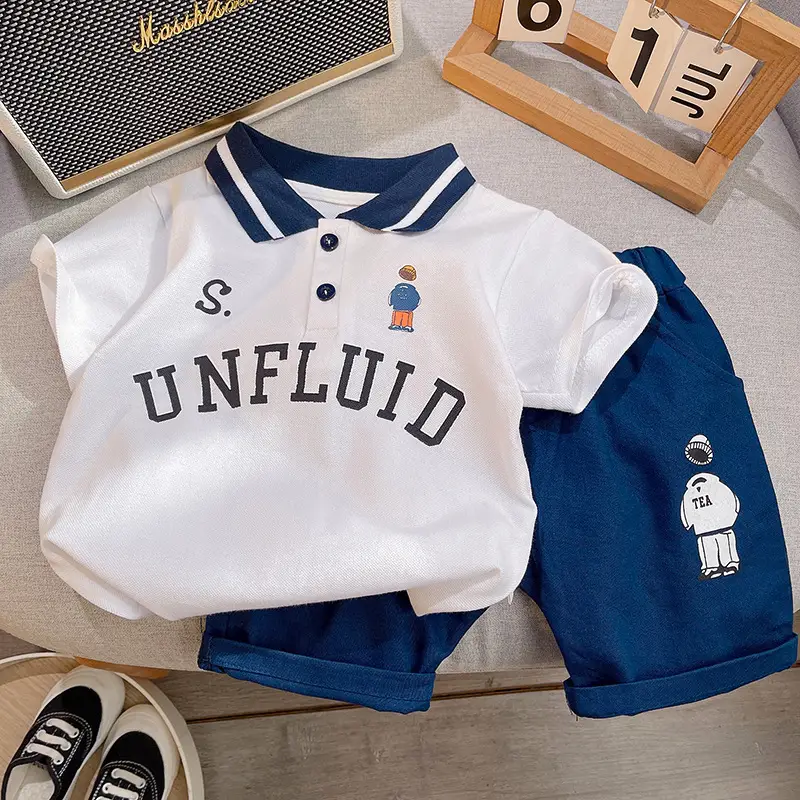 Boys Unfluid Polo Shorts Set 2025 Summer 1-3Y - Image 4