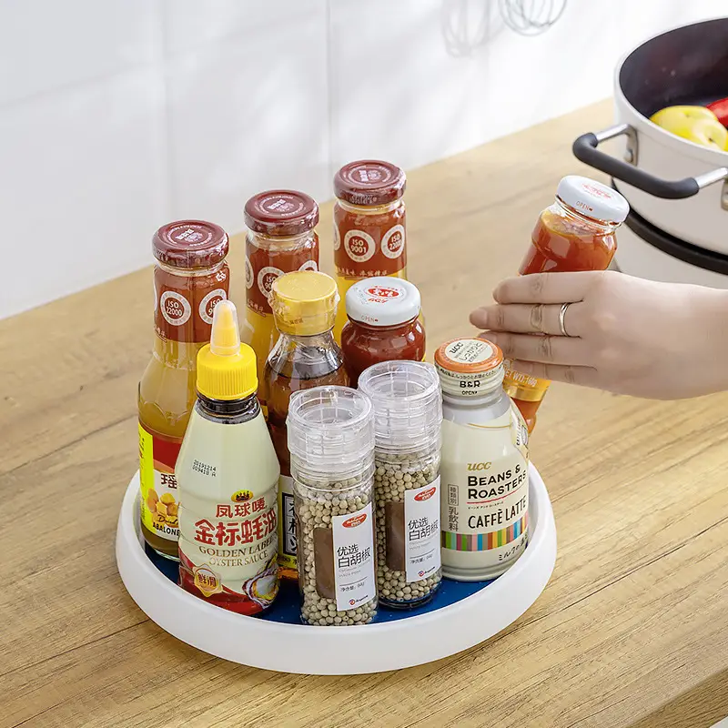 Rotating Spice Rack for Kitchen Organization