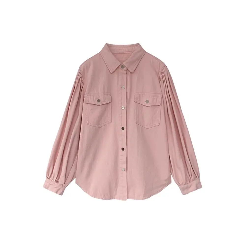White Loose Long Sleeve Women's Shirt 2026 Spring - Image 8