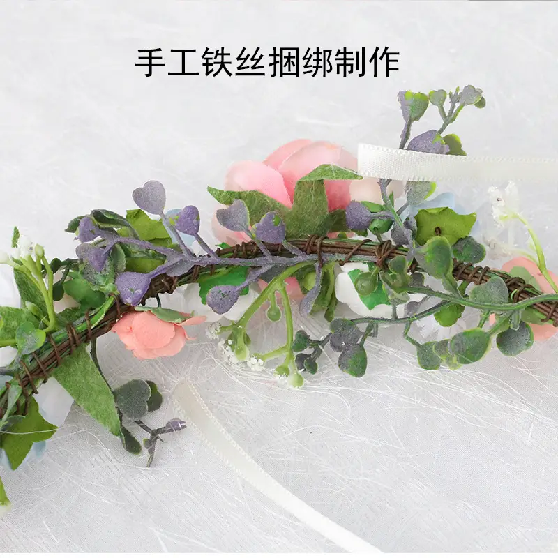 Handmade Floral Hair Band for Bridal & Party Use - Image 4