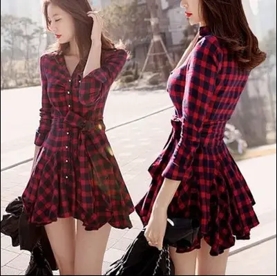 2025 Women Plaid Hooded Long Sleeve Shirt Set - Image 4