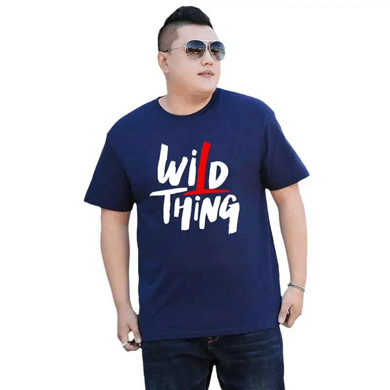 Men Wild Thing Printed Cotton T-Shirt Green Plus Size - Image 11