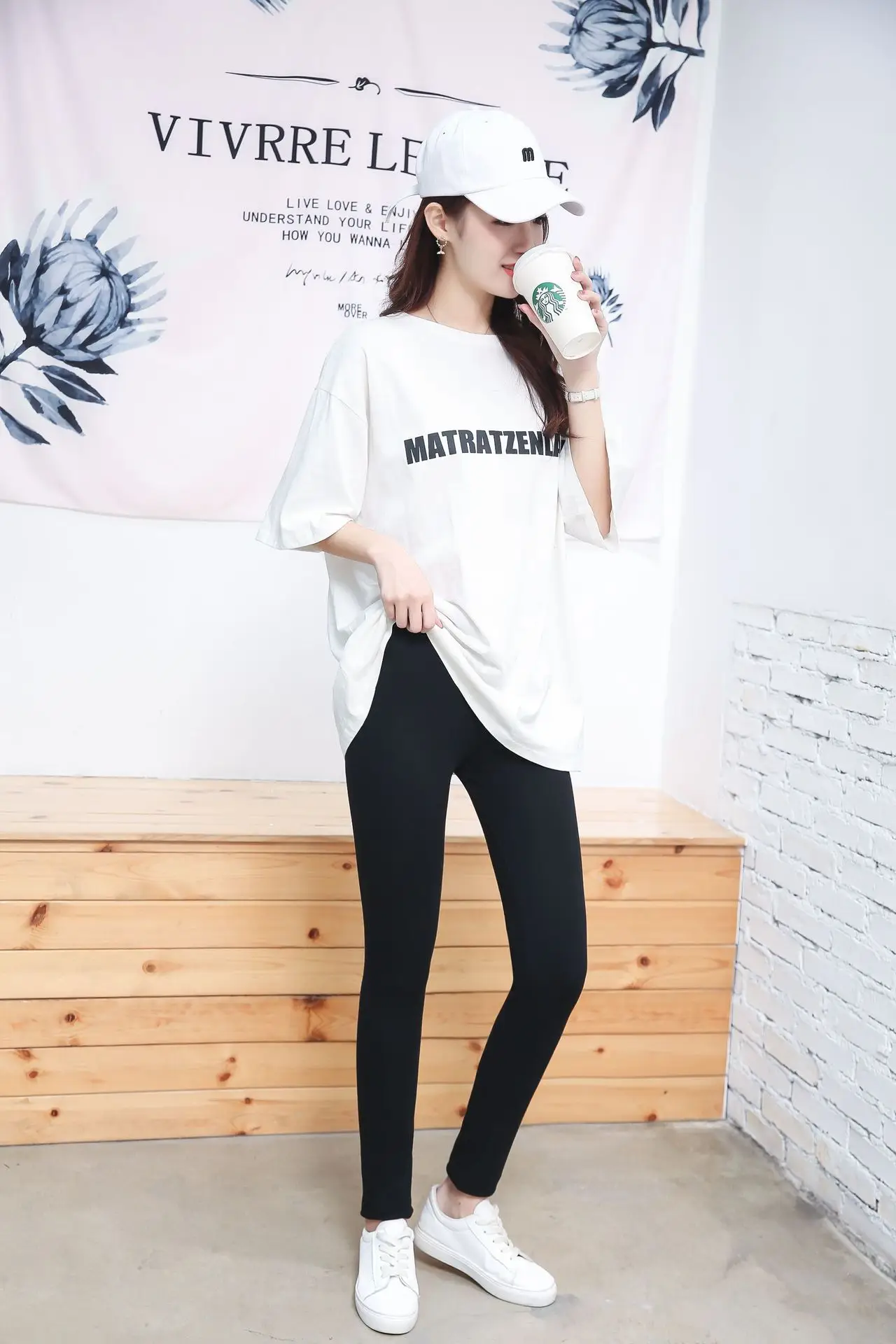 Women Grey Leggings Set Spring Autumn Skinny Fit - Image 7