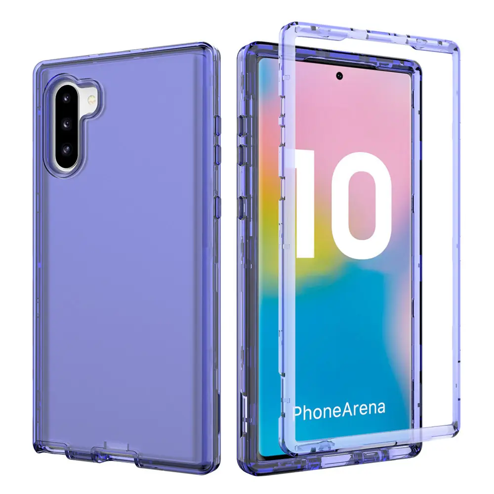 Transparent 3-In-1 Acrylic Phone Case for Samsung Note 10 Plus - Image 7