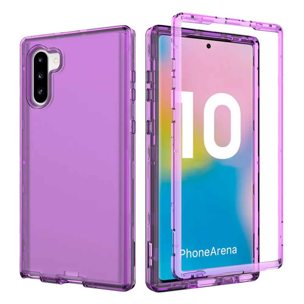 Transparent 3-In-1 Acrylic Phone Case for Samsung Note 10 Plus - Image 2