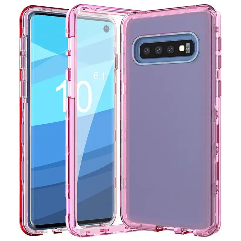 Transparent 3-In-1 Acrylic Phone Case for Samsung Note 10 Plus - Image 3