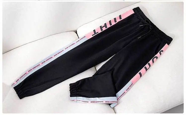 Women Sports Suit Pink Black Hip Hop Casual Two-Piece 2026 — feature 6