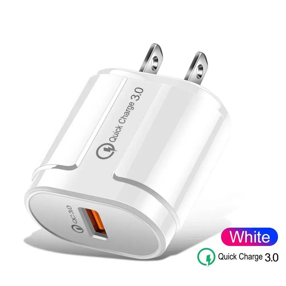 18W Fast Charging Dual USB Mobile Charger Black - Image 3
