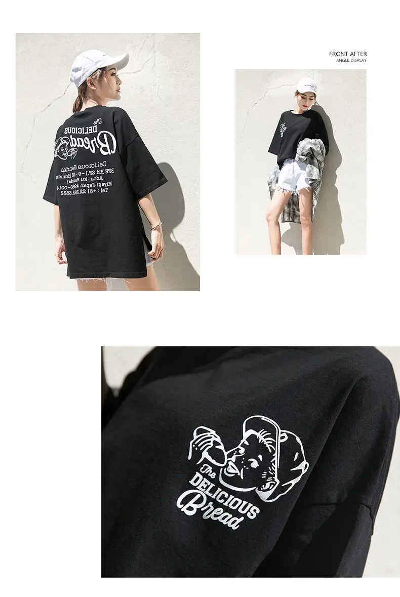 Women 2025 Summer Korean Style T-Shirt Yellow Loose Retro — feature 14