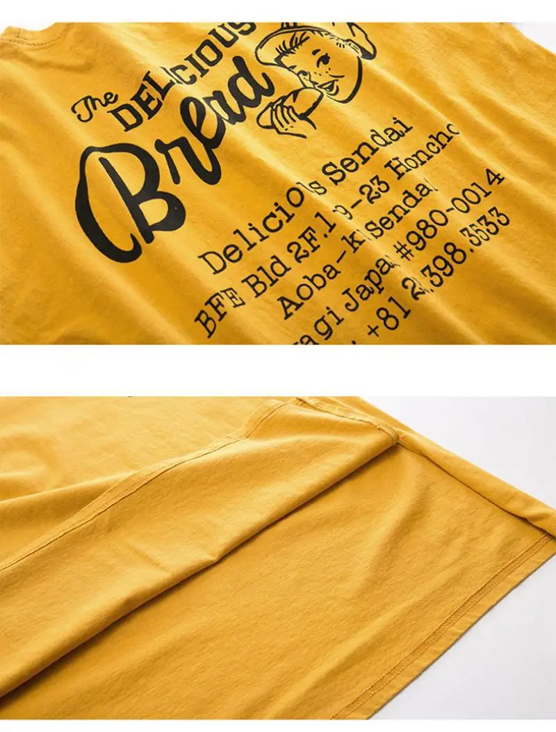 Women 2025 Summer Korean Style T-Shirt Yellow Loose Retro — feature 16